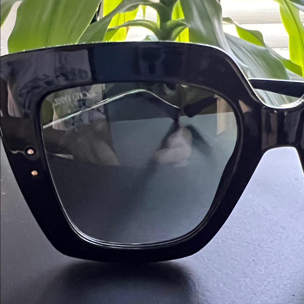 Jimmy Choo Black Square Sunglasses - Picture 4 of 8
